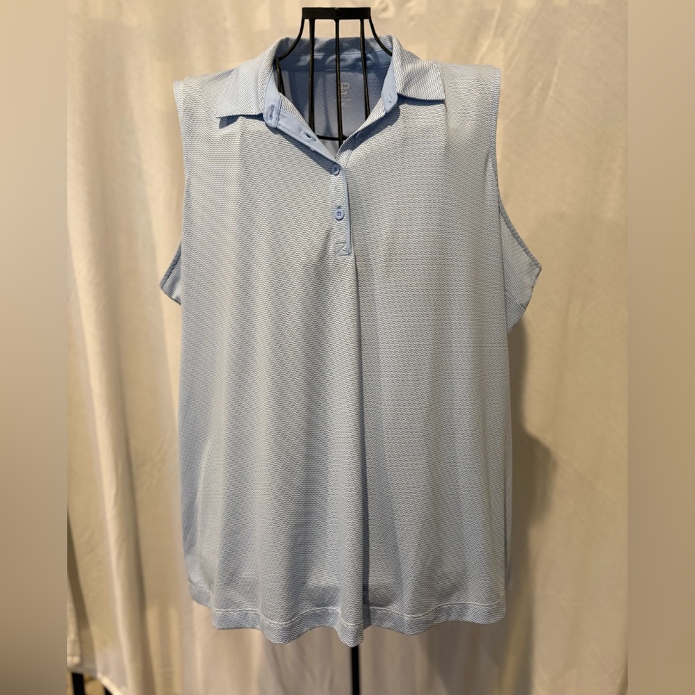 EP Pro Baby Blue Sleeveless Women's Top 1X